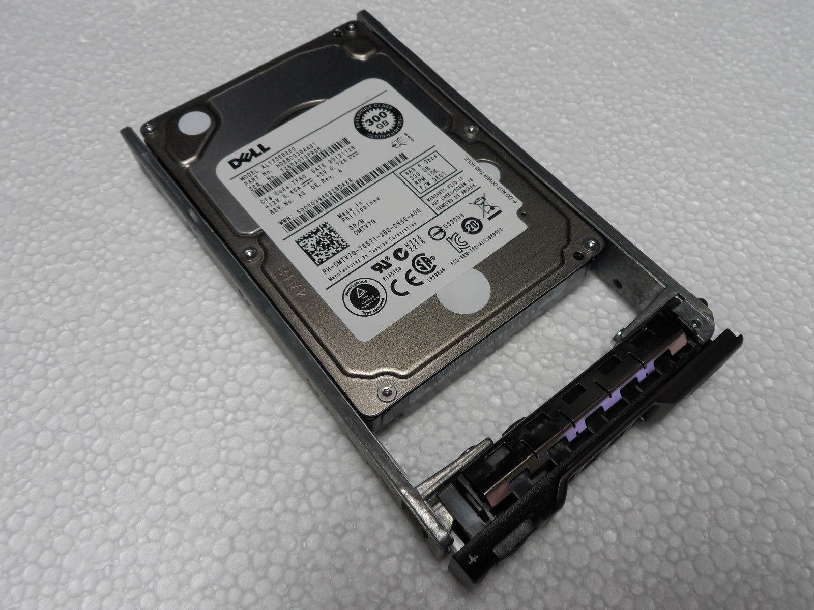 00rvdt Dell 300gb 15k Rpm Sas-12gps 128mb Buffer 25inch Internal Hard Drive With Tray For Poweredge Server