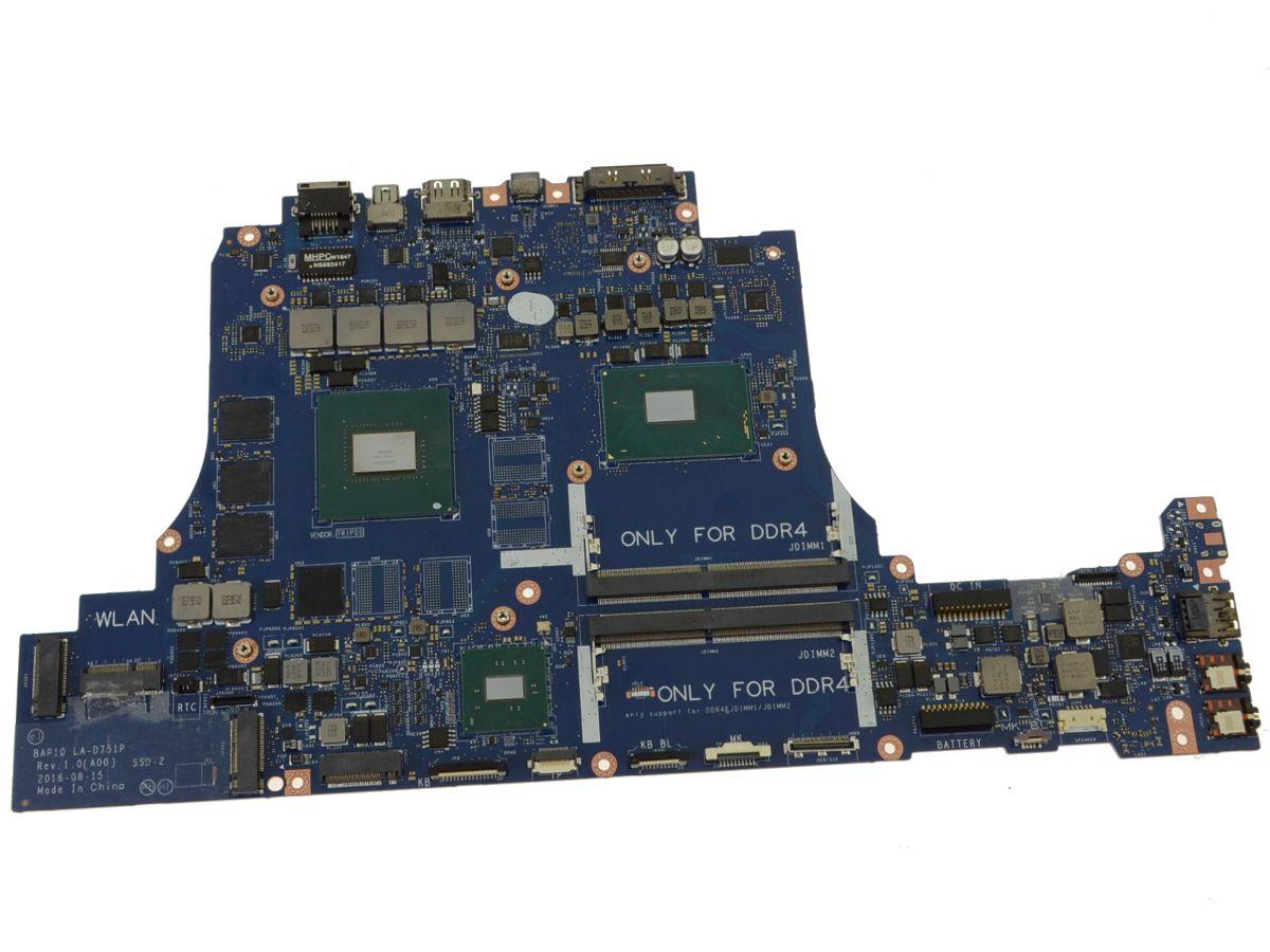 Dell Alienware 15 R3 / 17 R4 Laptop Motherboard (System Mainboard) with i7 2.8GHz Quad Core CPU – 1224W