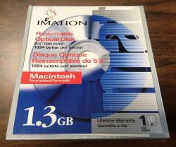 44019 Imation 525 Inch 13gb Rewritable Optical Disk