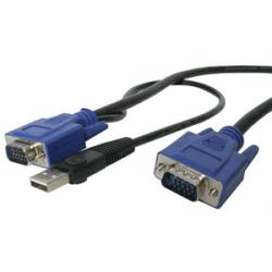 Sveconus15 Startech 2-in-1 Ultra Thin Usb Kvm Cable 15ft